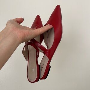 Zara Cherry Red Mules